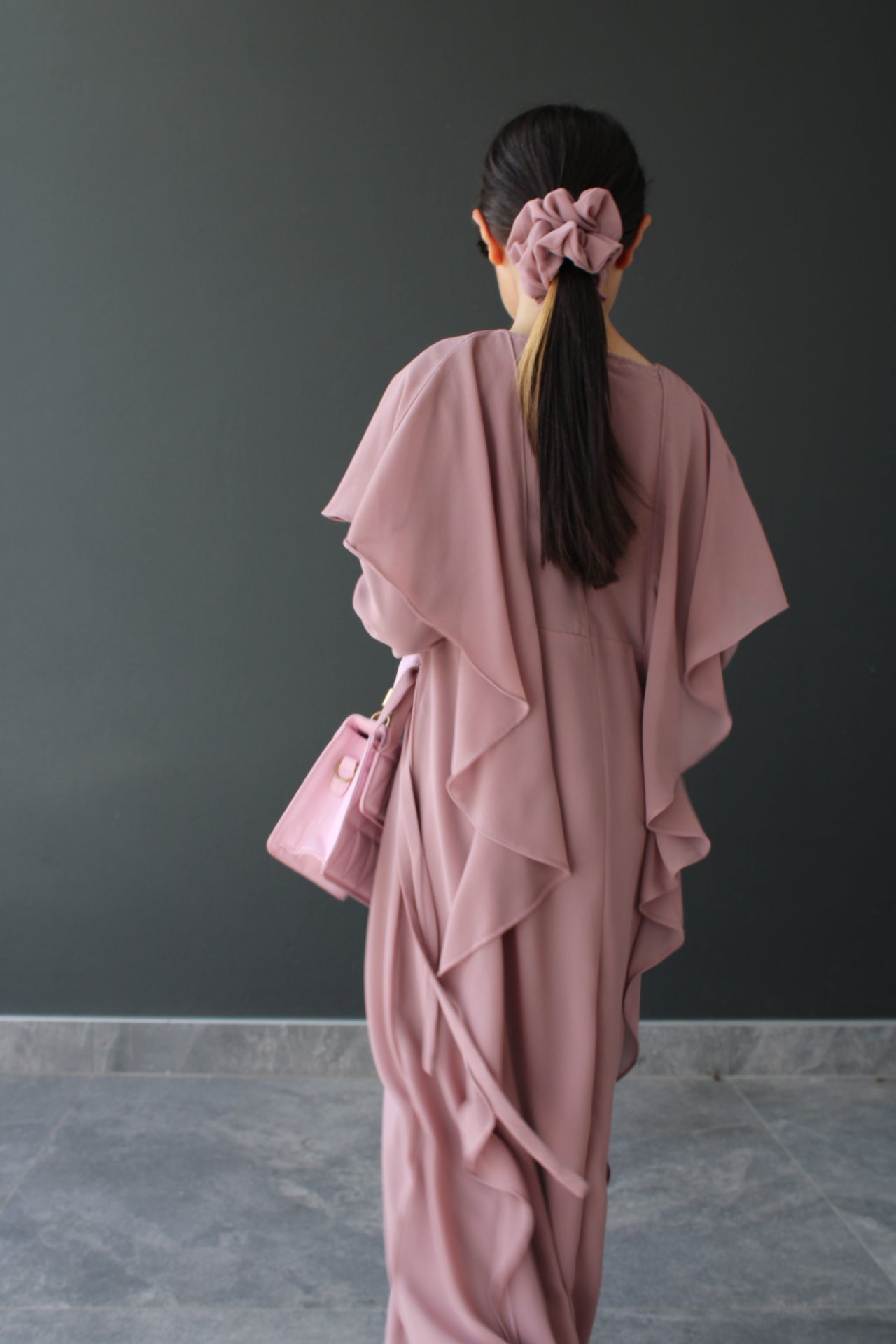 Anneliese Modest Girls Chiffon Dress set